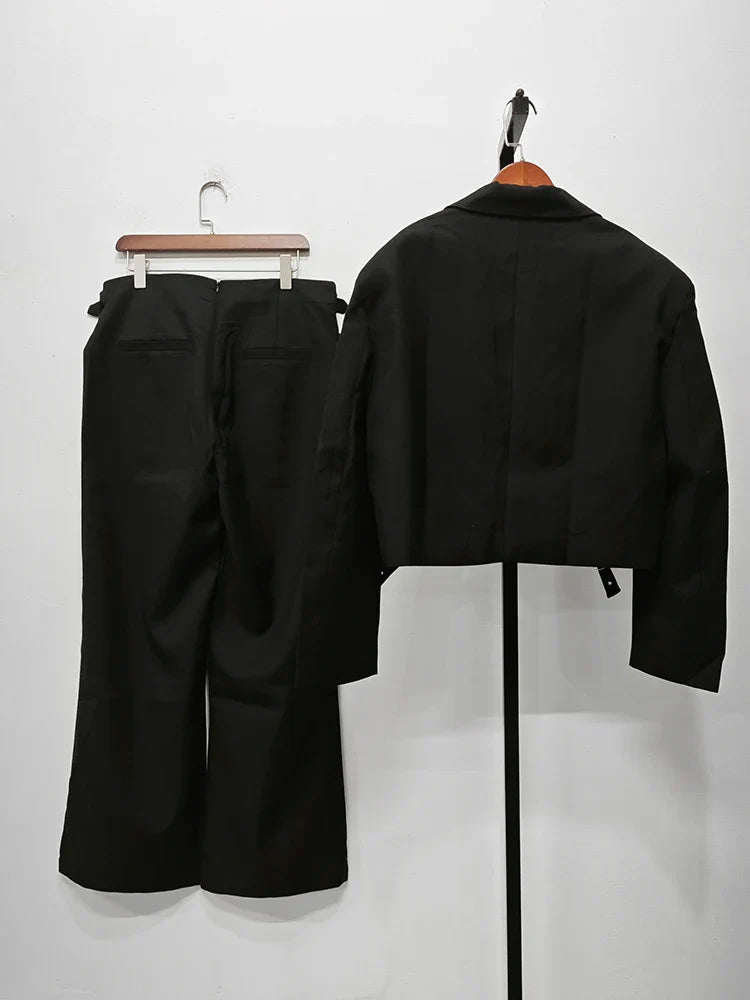 Men's Belted Dapper 2-Piece Set