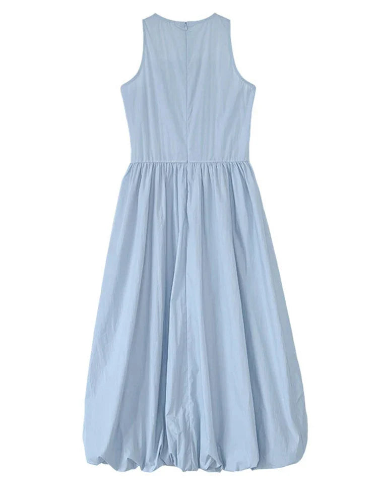 Sleeveless Maxi Dress - Japanese Inspired