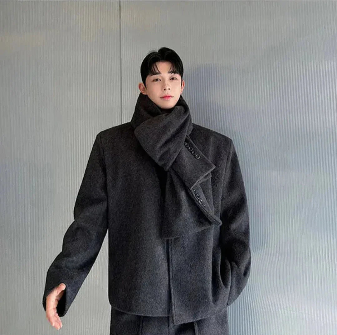 Men's 3 Piece Baggy Blazer & Pleated Trousers Set
