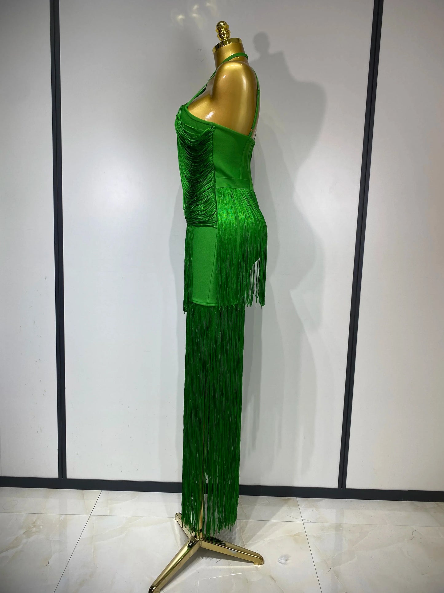 Luxe Fringe Cocktail Midi Dress