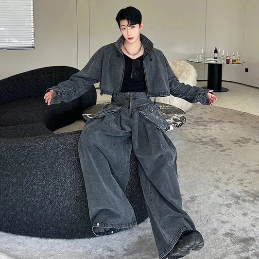 Men's Elite Denim Streetwear 2-Piece Set