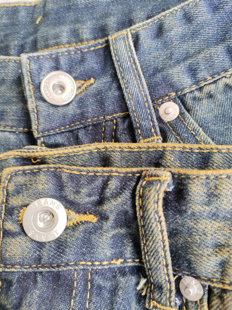 Men's Trendy Wide Leg Denim Long Shorts
