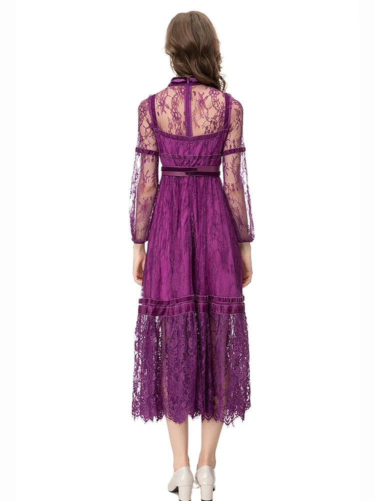 Luxury Lace Fit & Flare Dress