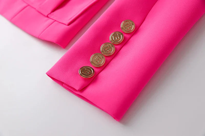Women's Designer Pink Blazer â€?Professional & Elegant