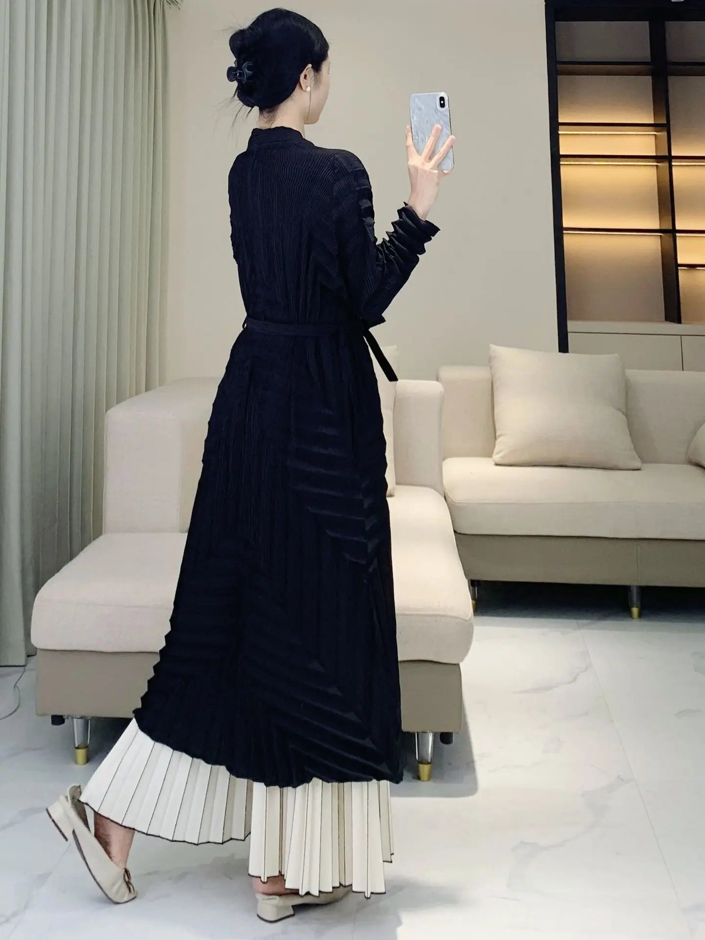Tailored Fit Japanese Pleated Duster