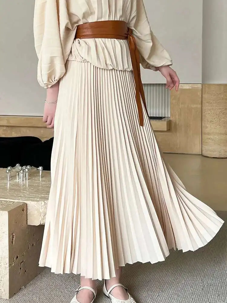 Wide Leg Pleated Palazzo Pants