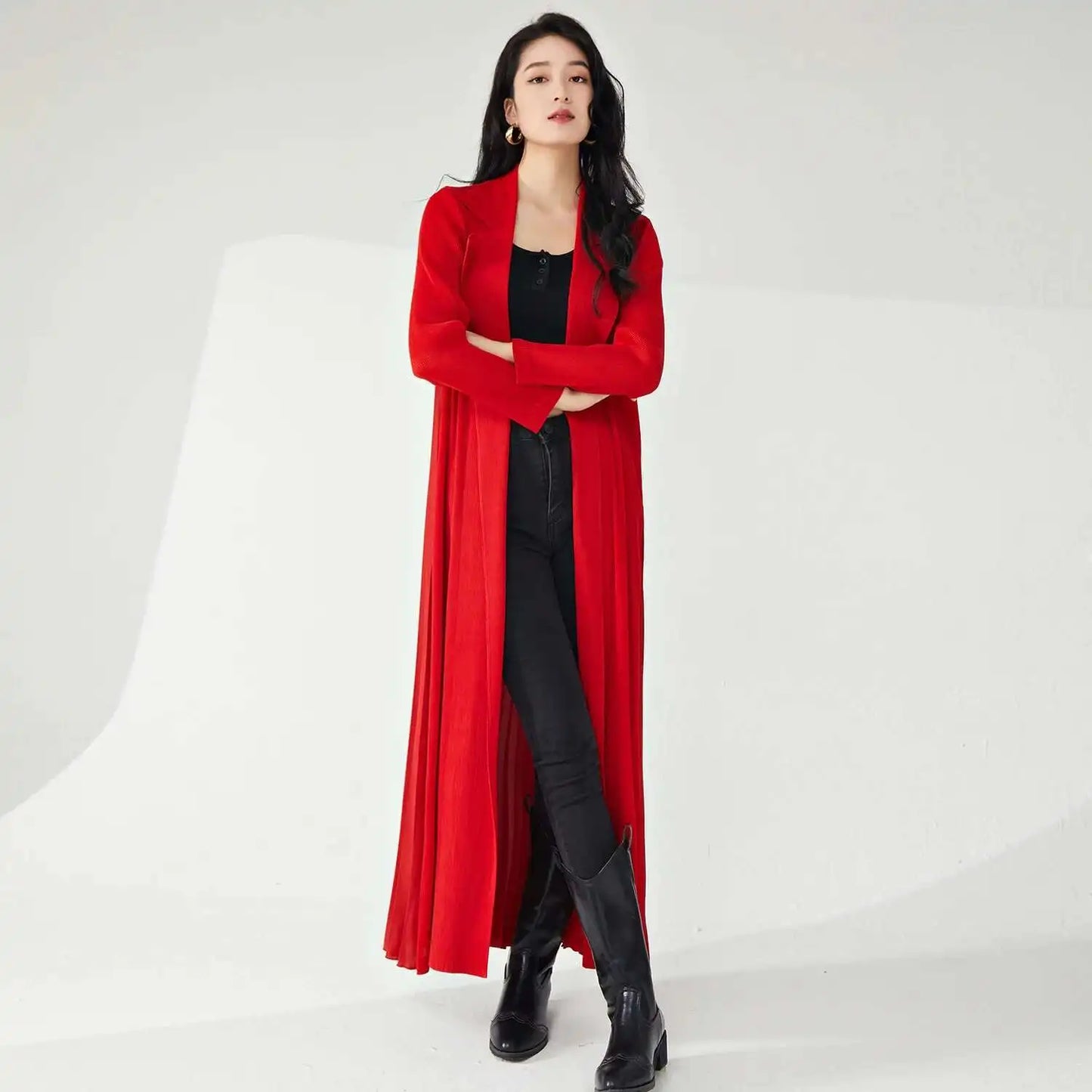 Japanese Pleat Casual Overcoat