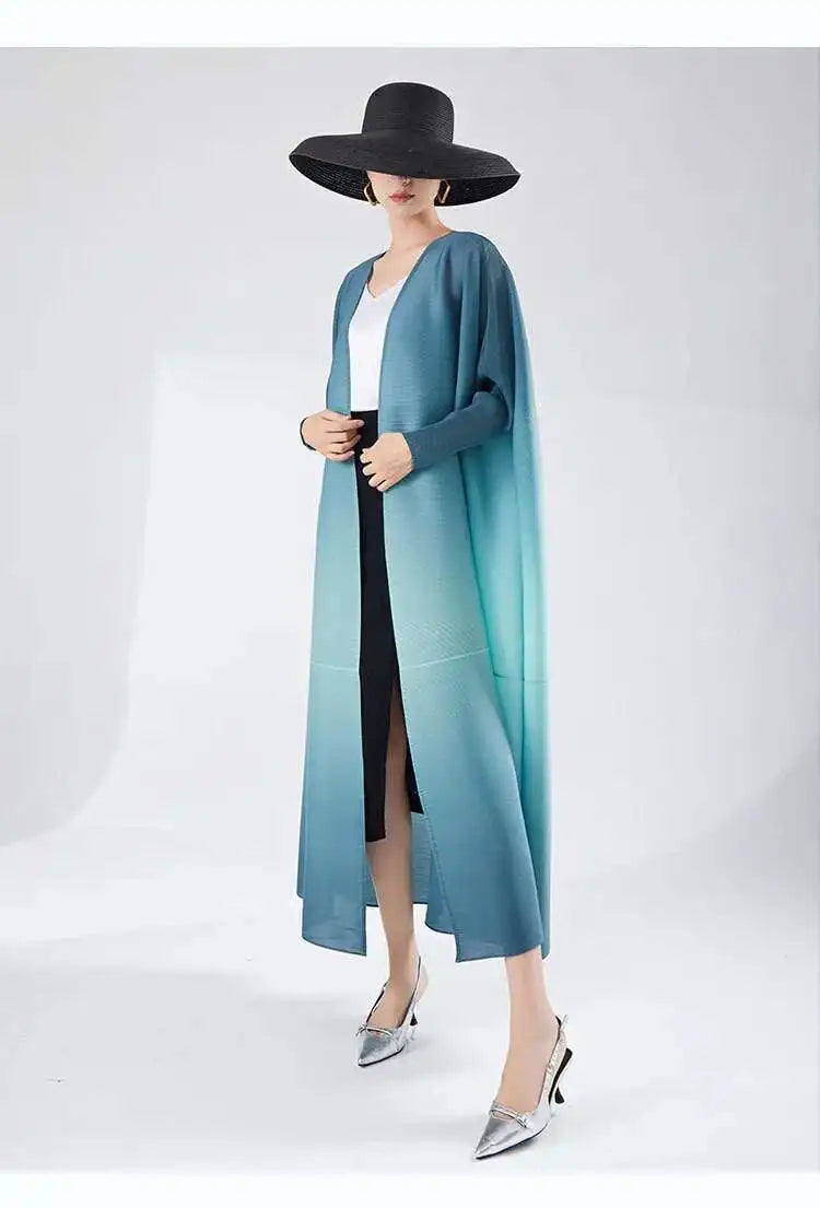 Women's Flowing Pleated Duster