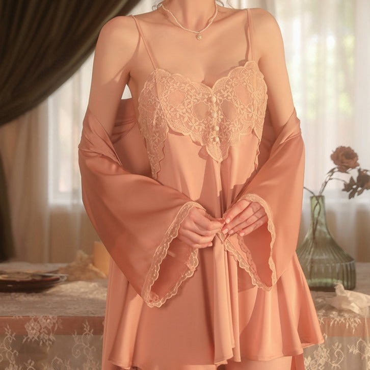 Hailey's Lace Nightdress & Robe