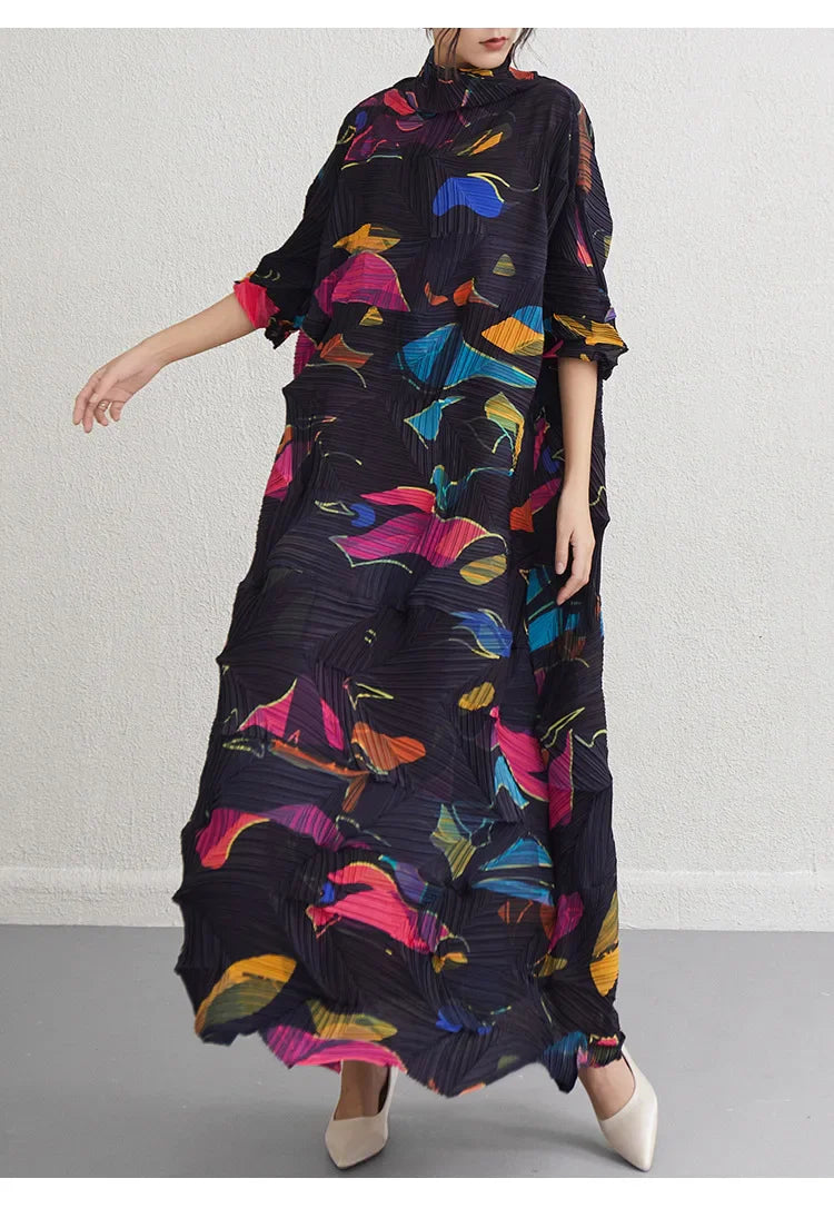 Plissé Pleated Korean Style Dress