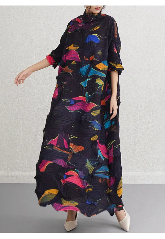 Plissé Pleated Korean Style Dress