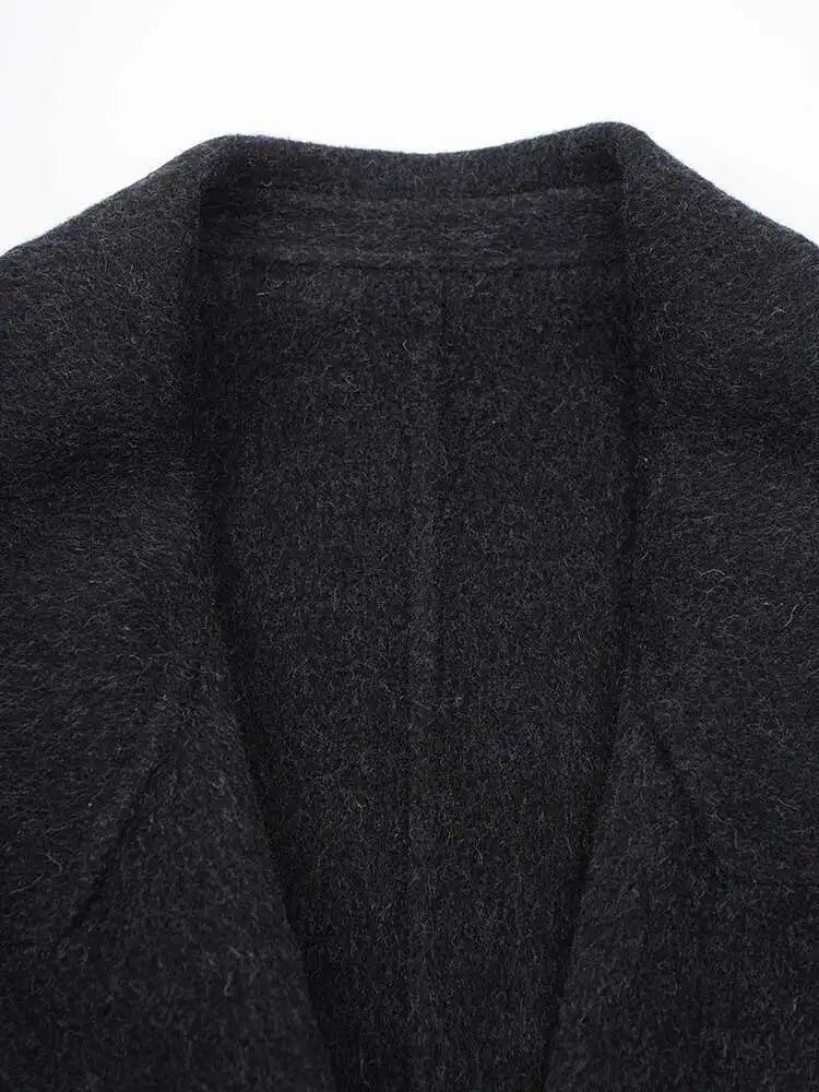 Luxury 70% Wool Belted Coat