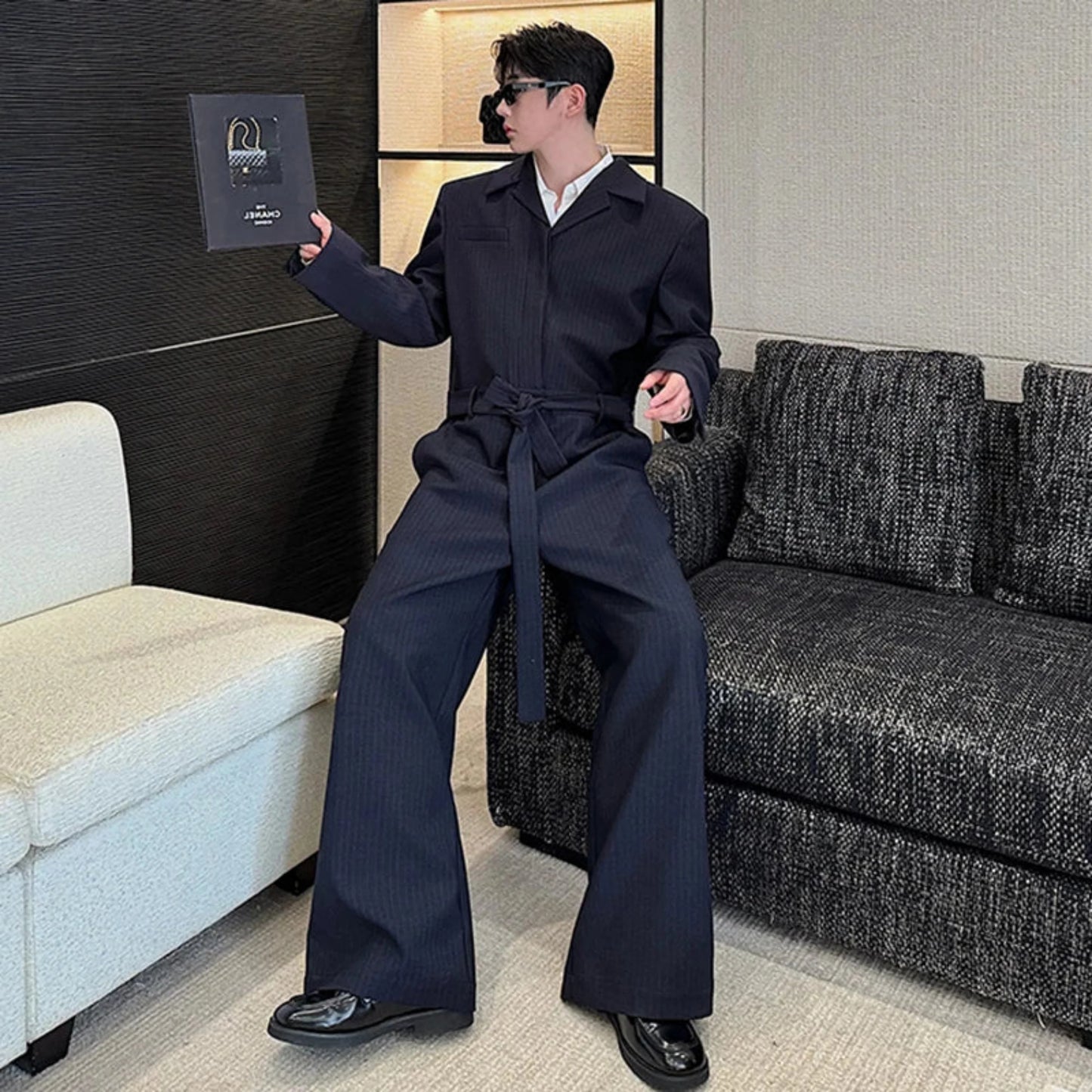 Men's Oversized Wide Leg Jumpsuit