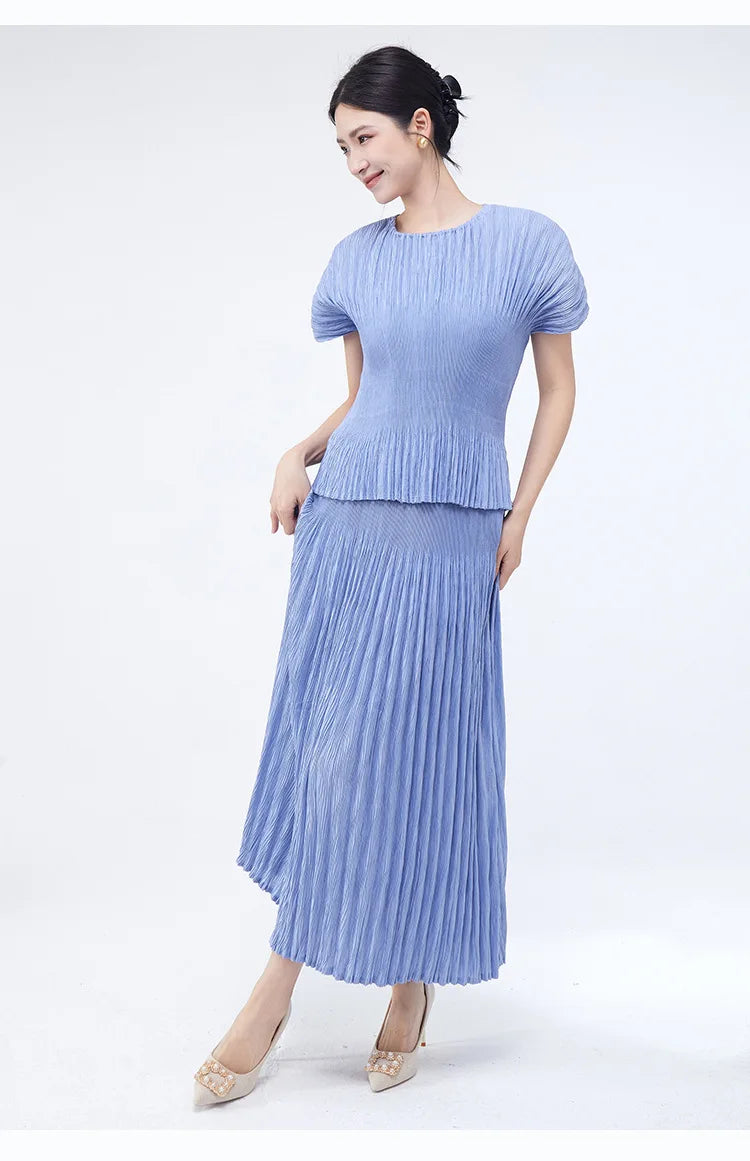 Premium Designer Pleated Skirt Co-Ord Set