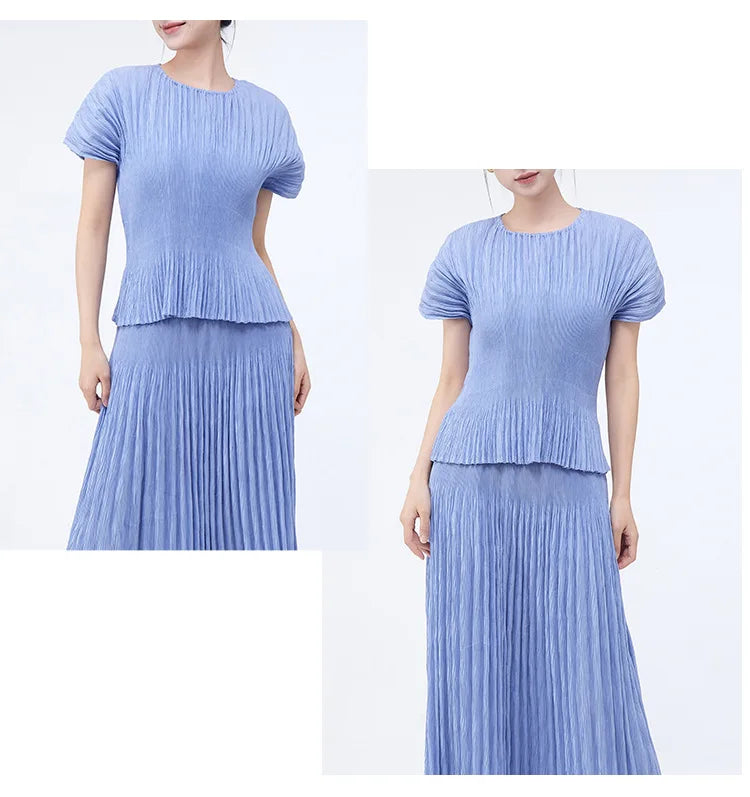 Premium Designer Pleated Skirt Co-Ord Set