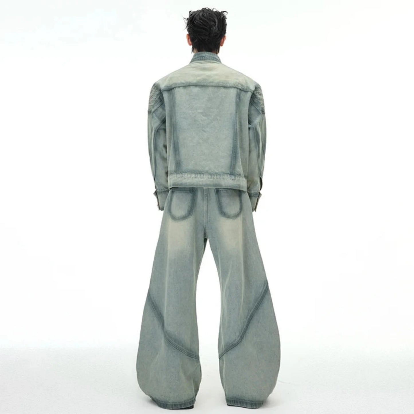 Men's Wash Denim Balloon Jeans