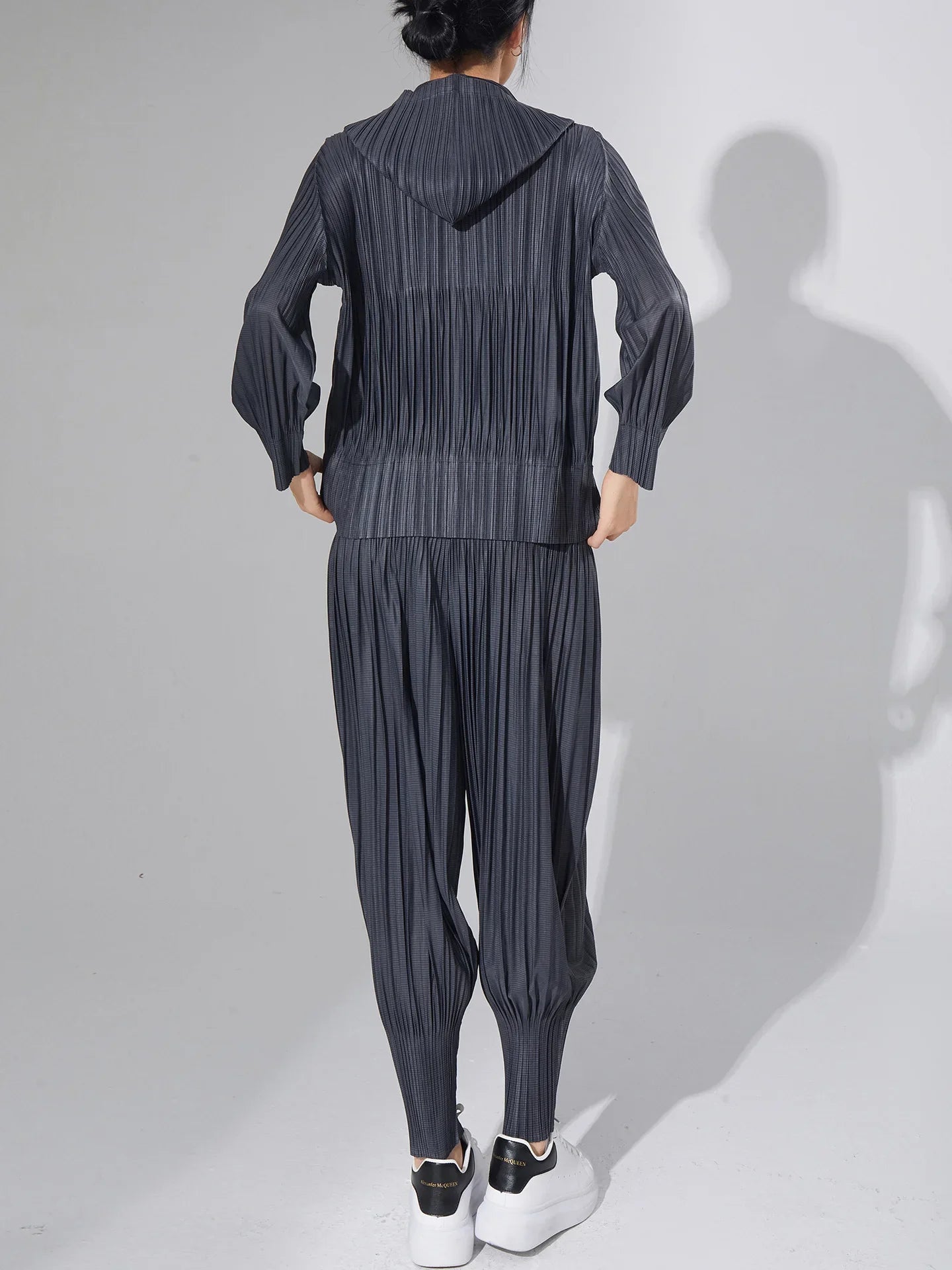 Modern Pleated Harem 2-Piece Set