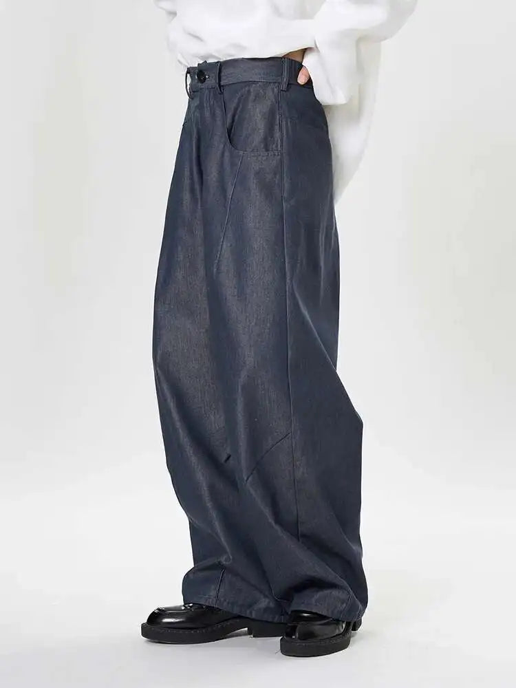 Luxe Elastic Waistband Denim Pants