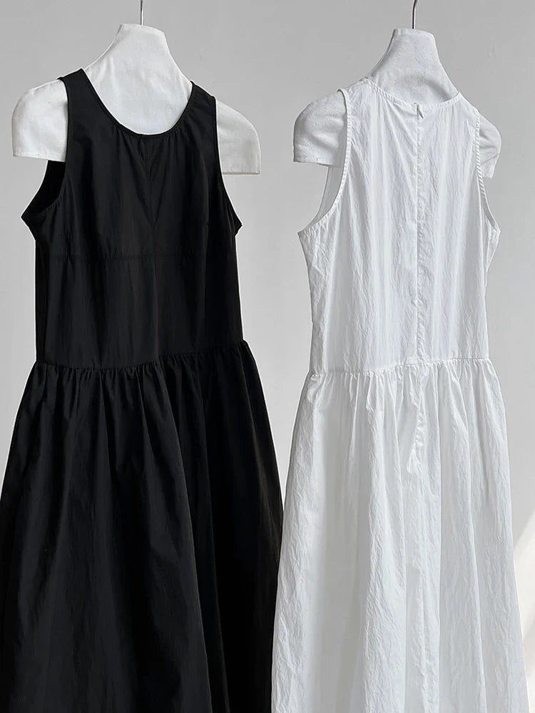 Sleeveless Maxi Dress - Japanese Inspired