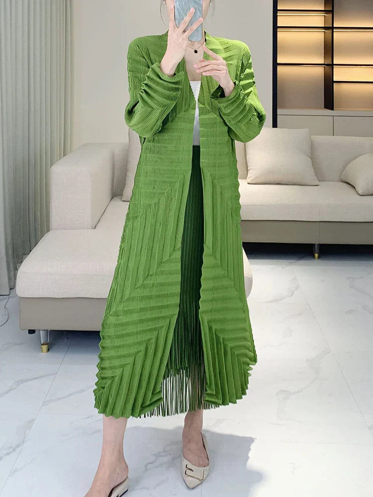Tailored Fit Japanese Pleated Duster