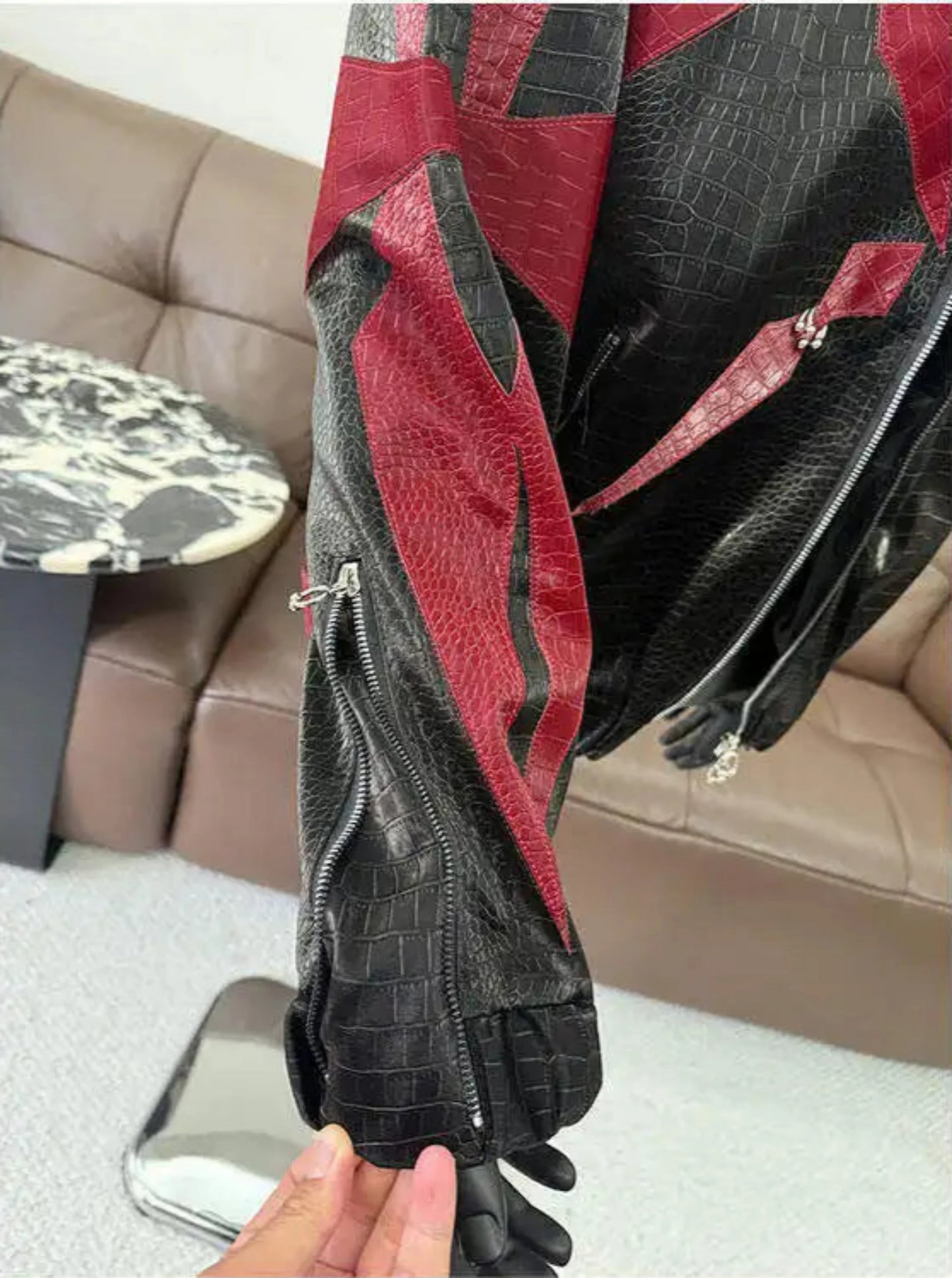 Men's Japanese Vegan Leather Biker Jacket