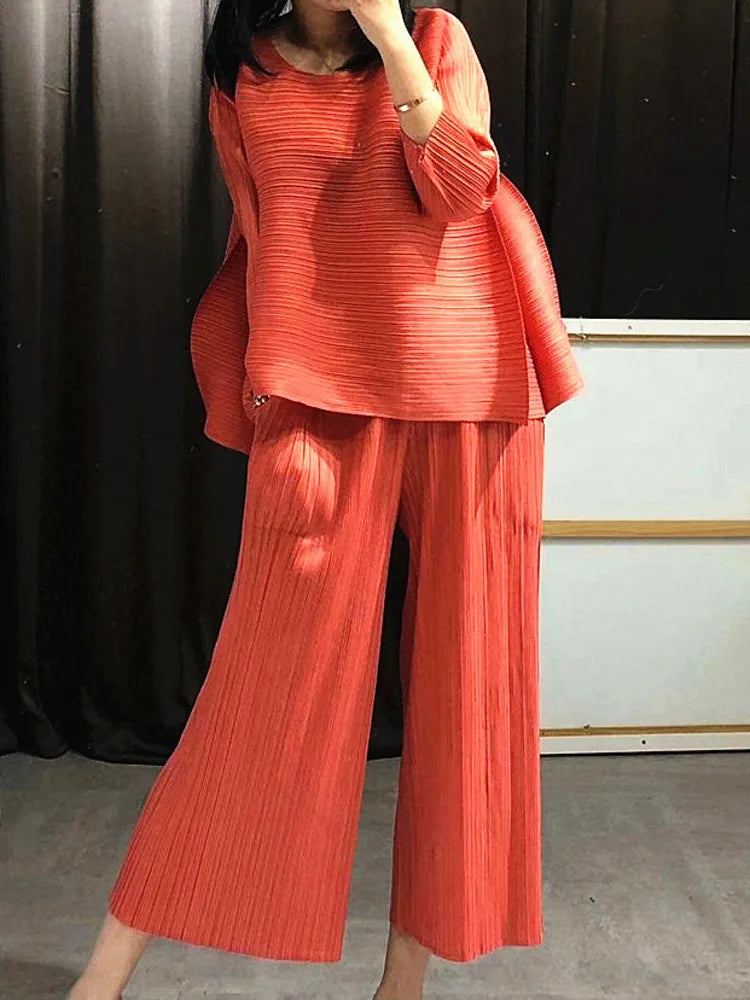 Elegant Truly Pleated Co-ord Set