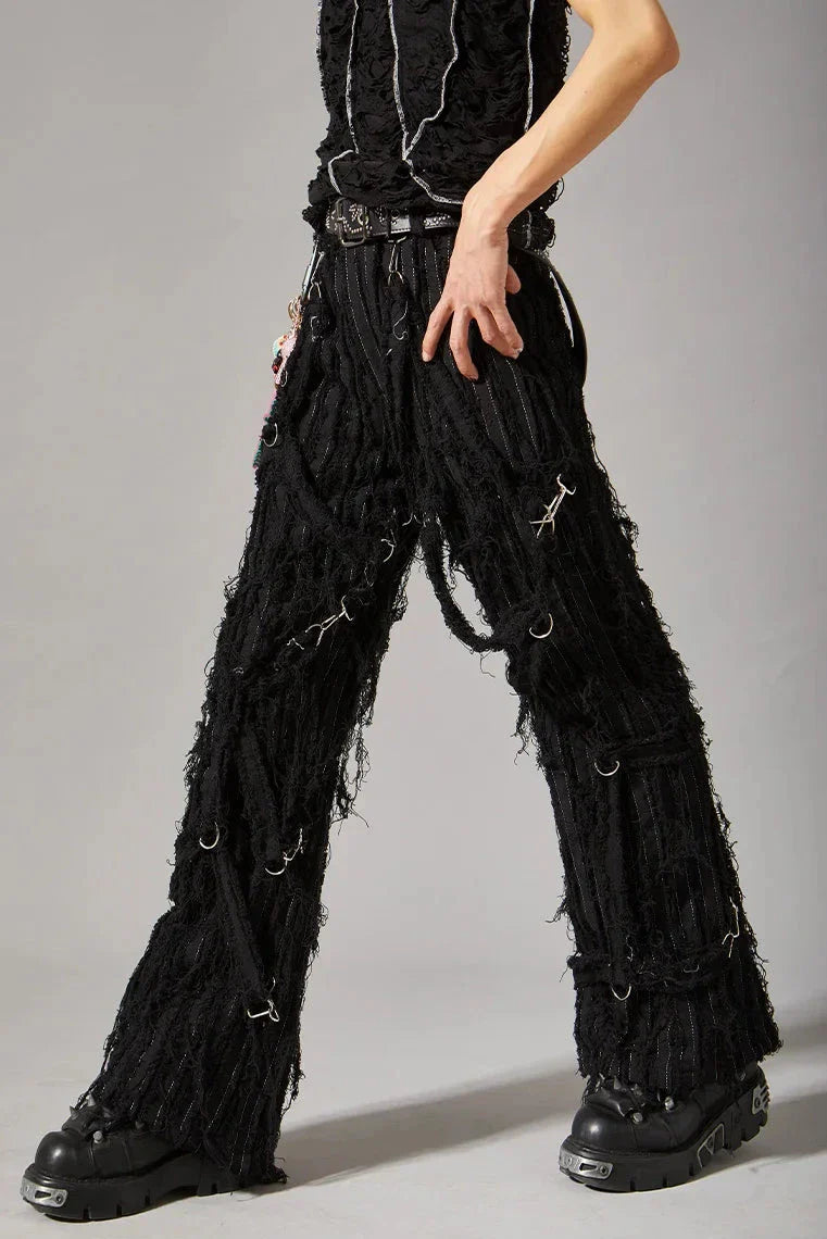 Men's Ultra Distressed Stacked Denim Jeans