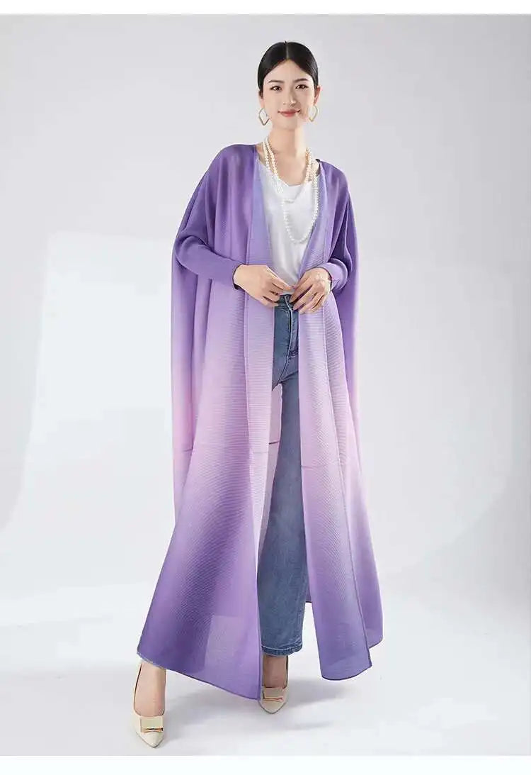 Women's Flowing Pleated Duster