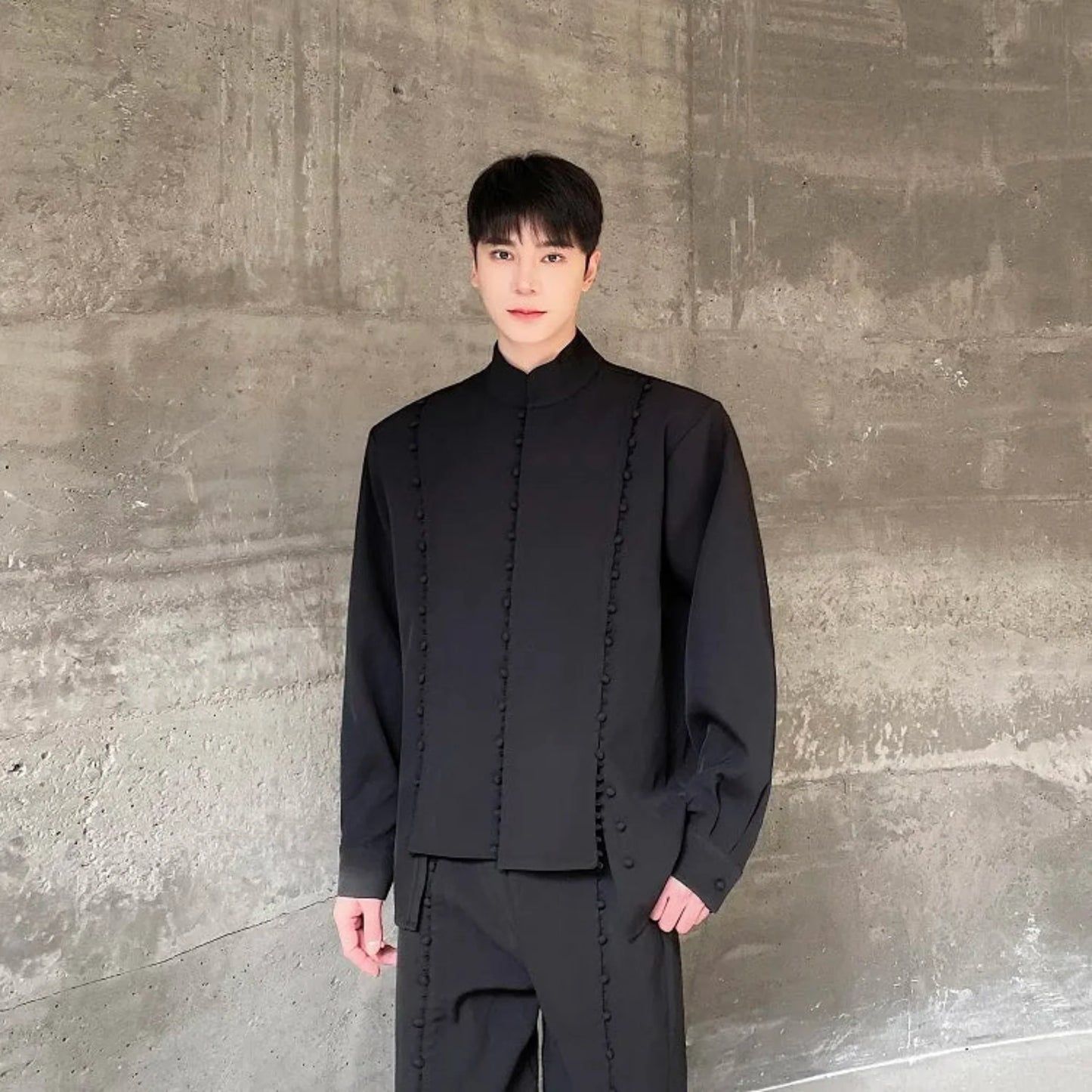 Men's Wide Leg Two-Piece Suit