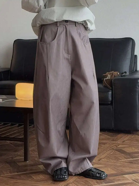 Luxe Elastic Waistband Denim Pants