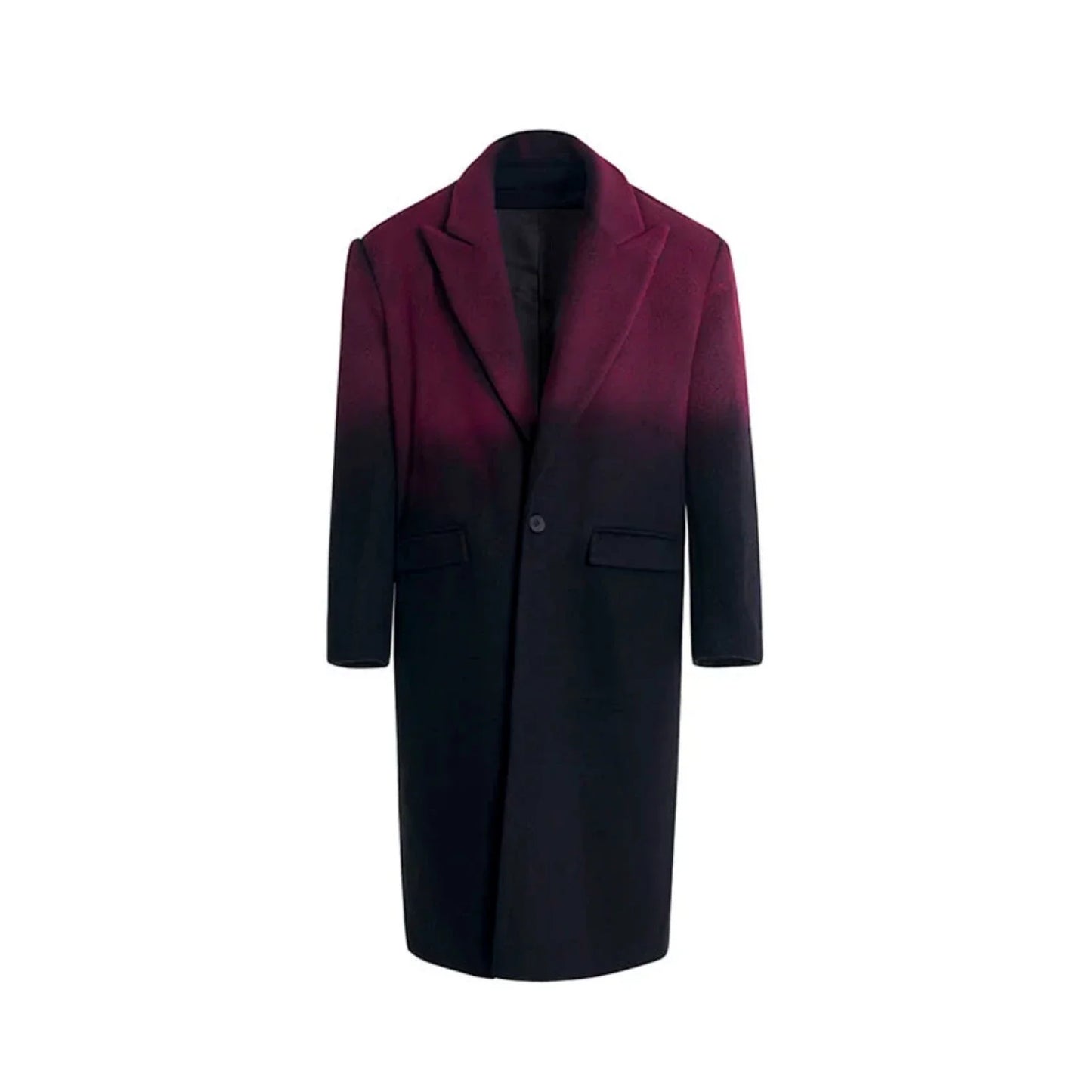 Men's Luxury Streetwear Ombre Trench Coat