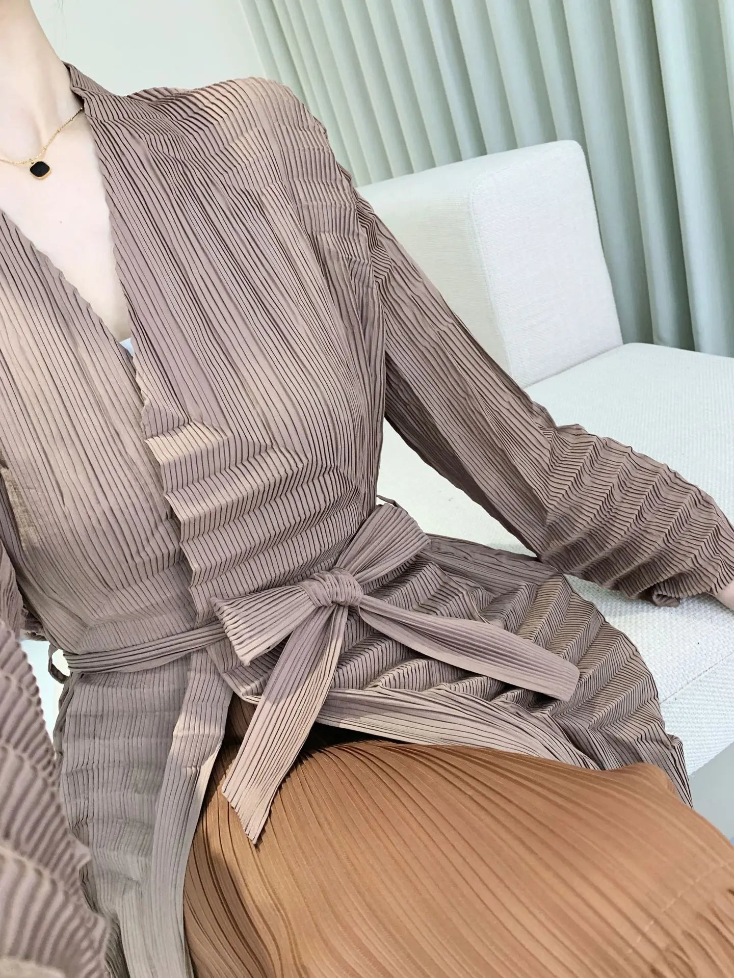 Tailored Fit Japanese Pleated Duster