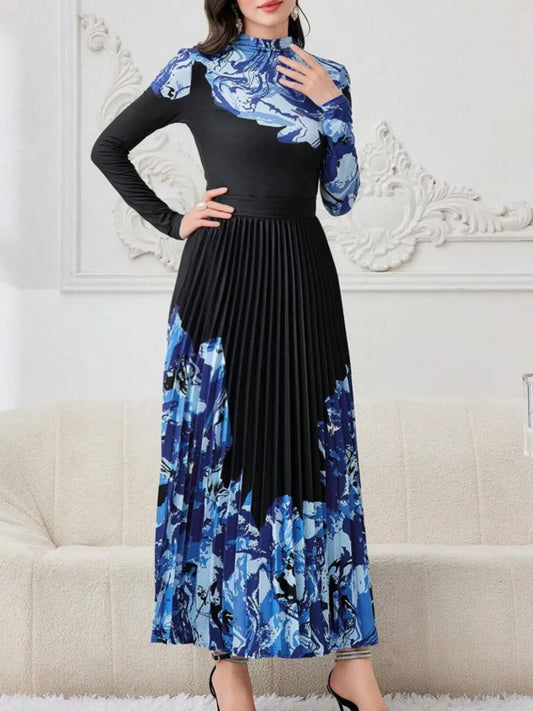 Couture 2-Piece Set: Pleated Top & Skirt