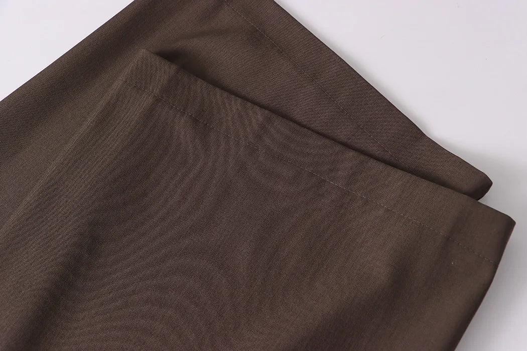 Luxe Wide-Leg High Waist Trousers