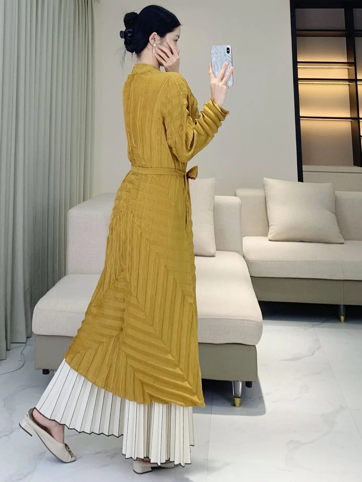 Tailored Fit Japanese Pleated Duster