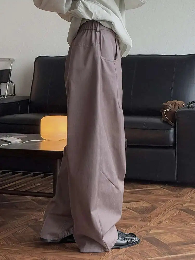 Luxe Elastic Waistband Denim Pants