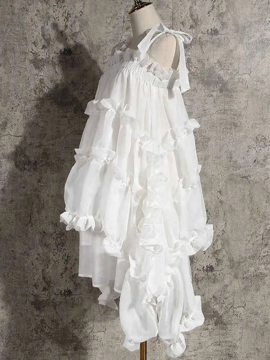 Luxury Ruffle Statement Blouse