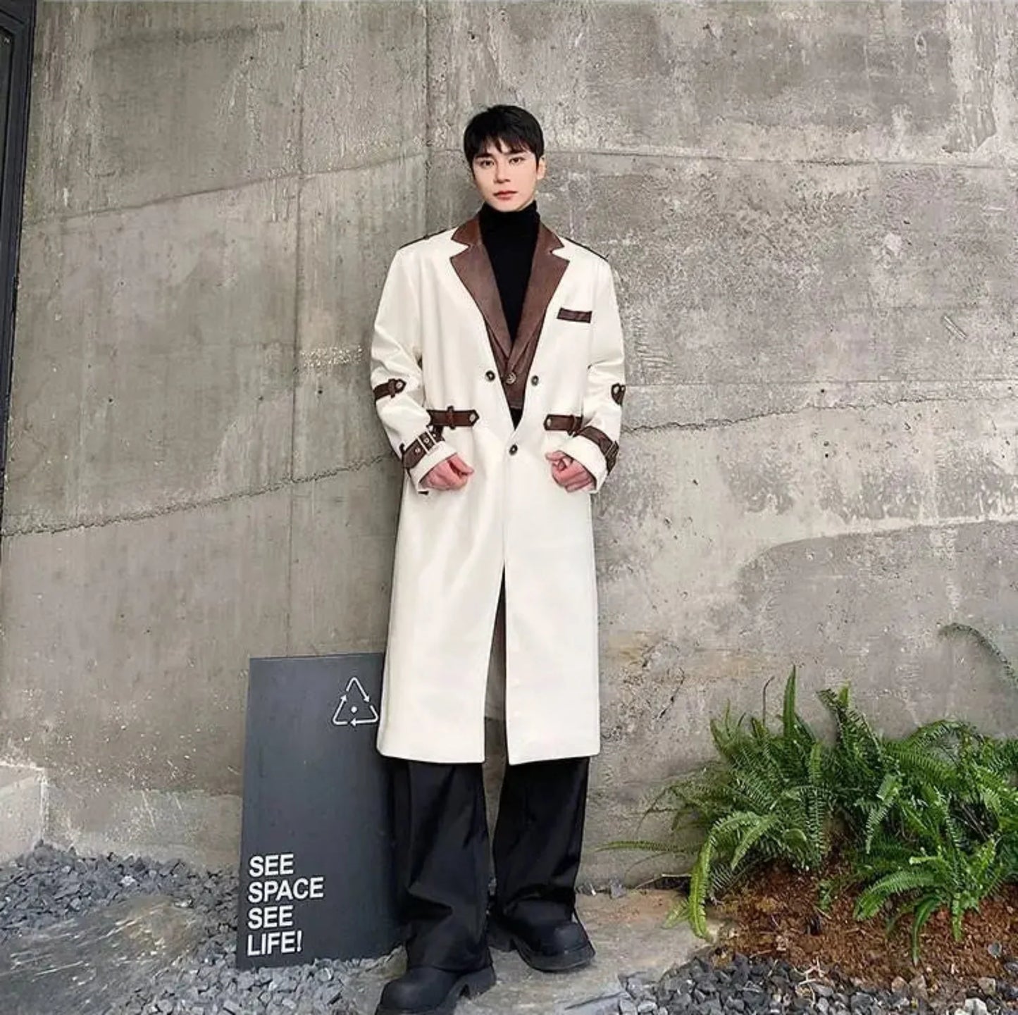 Men's Shibuya Luxe Wool-Blend Trench Coat