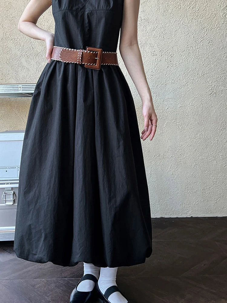 Sleeveless Maxi Dress - Japanese Inspired