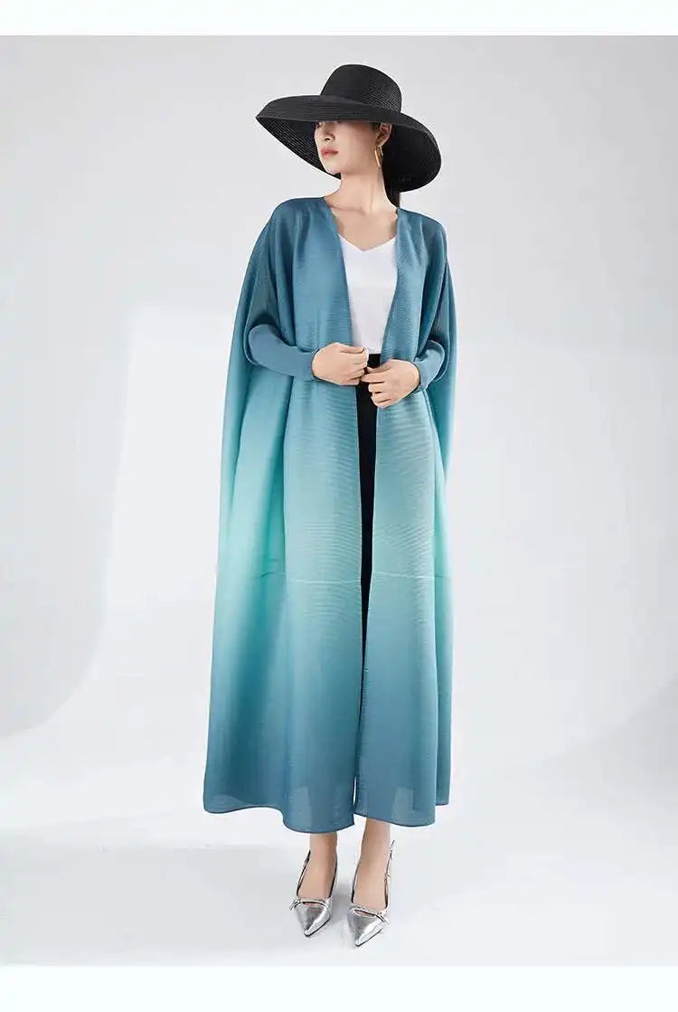 Women's Flowing Pleated Duster