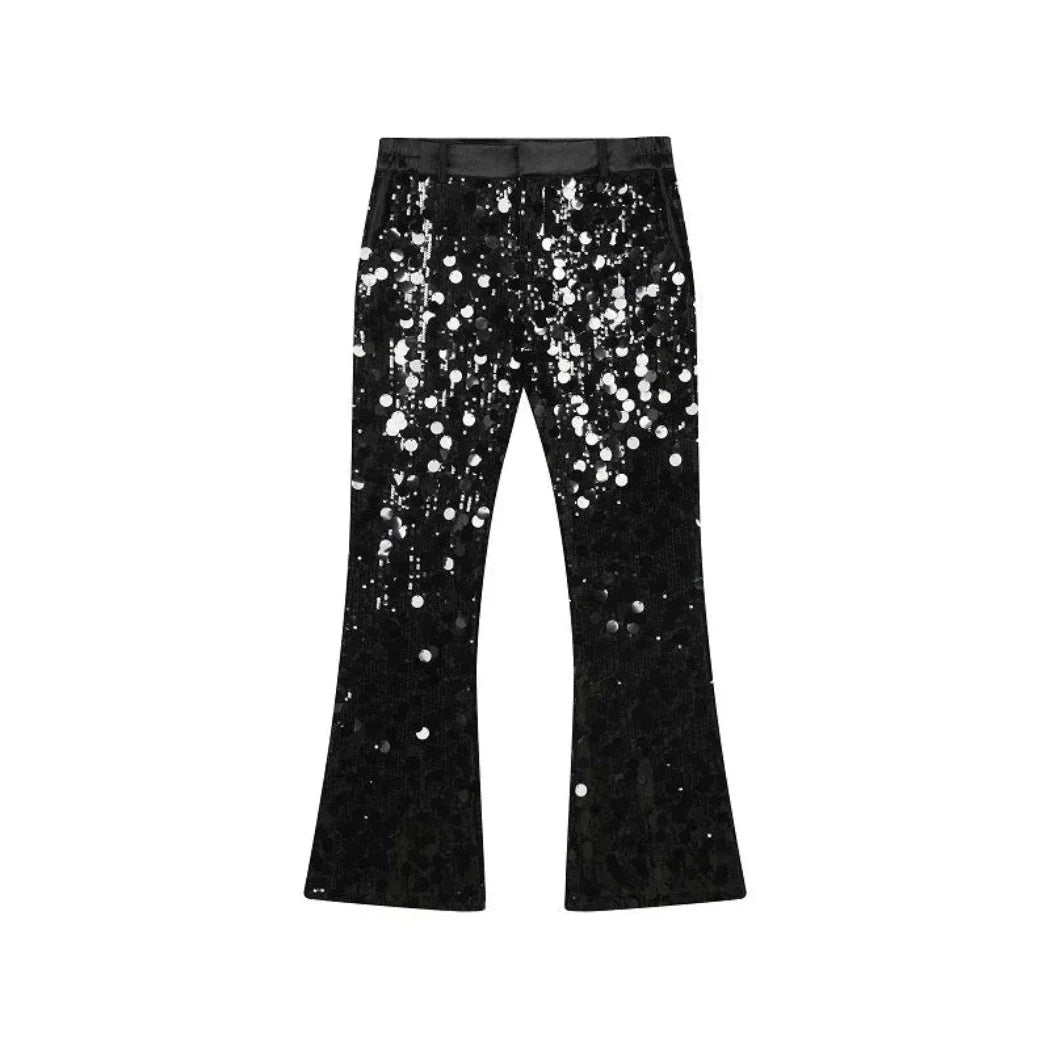 Men's Luxury Sequin Jacket & Pants 2-Piece Suit Set