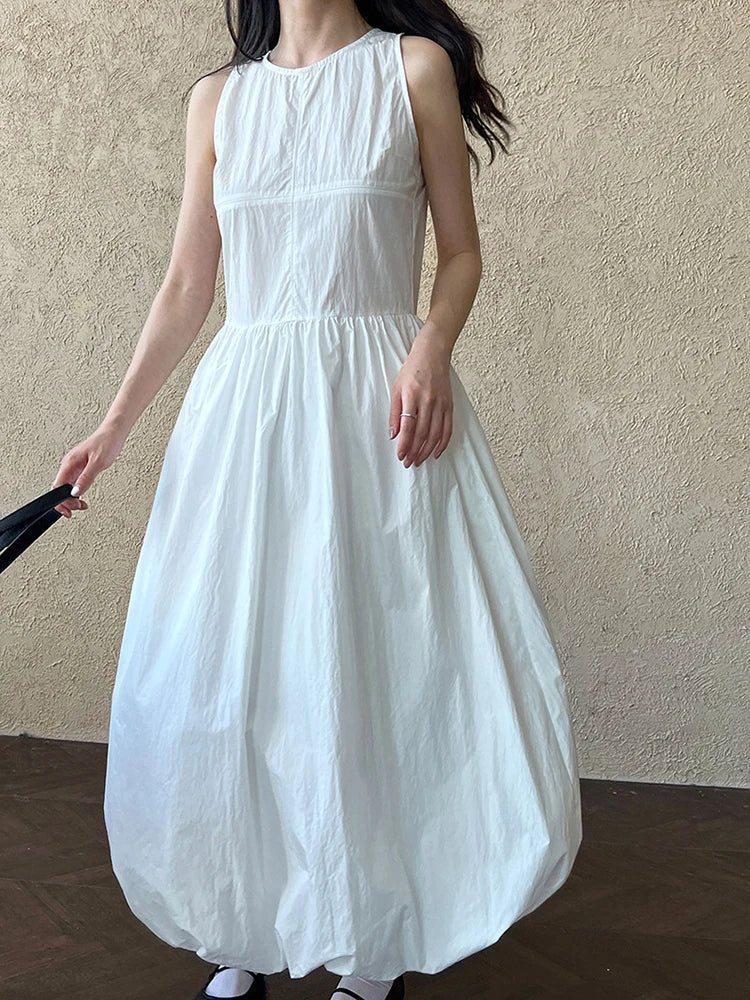 Sleeveless Maxi Dress - Japanese Inspired