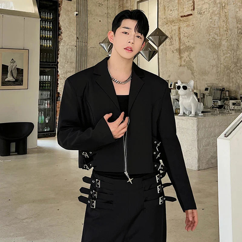 Men's Belted Dapper 2-Piece Set