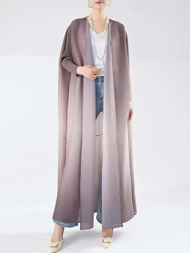 Women's Flowing Pleated Duster