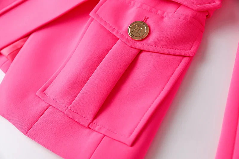 Women's Designer Pink Blazer â€?Professional & Elegant