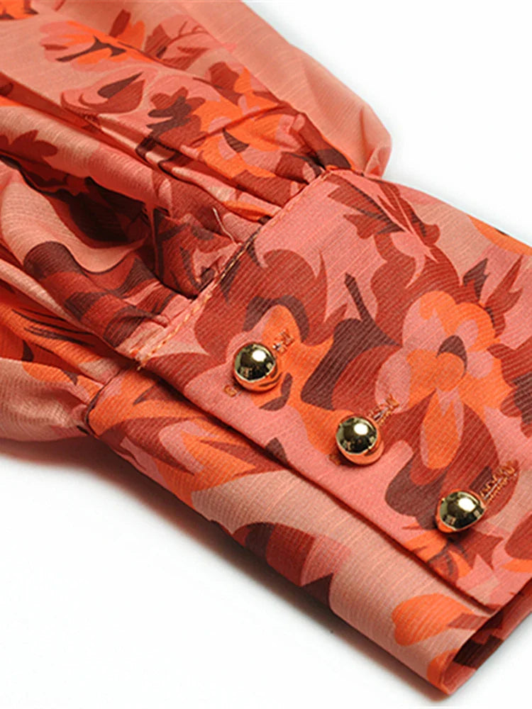 Georgette A-Line Maxi Dress
