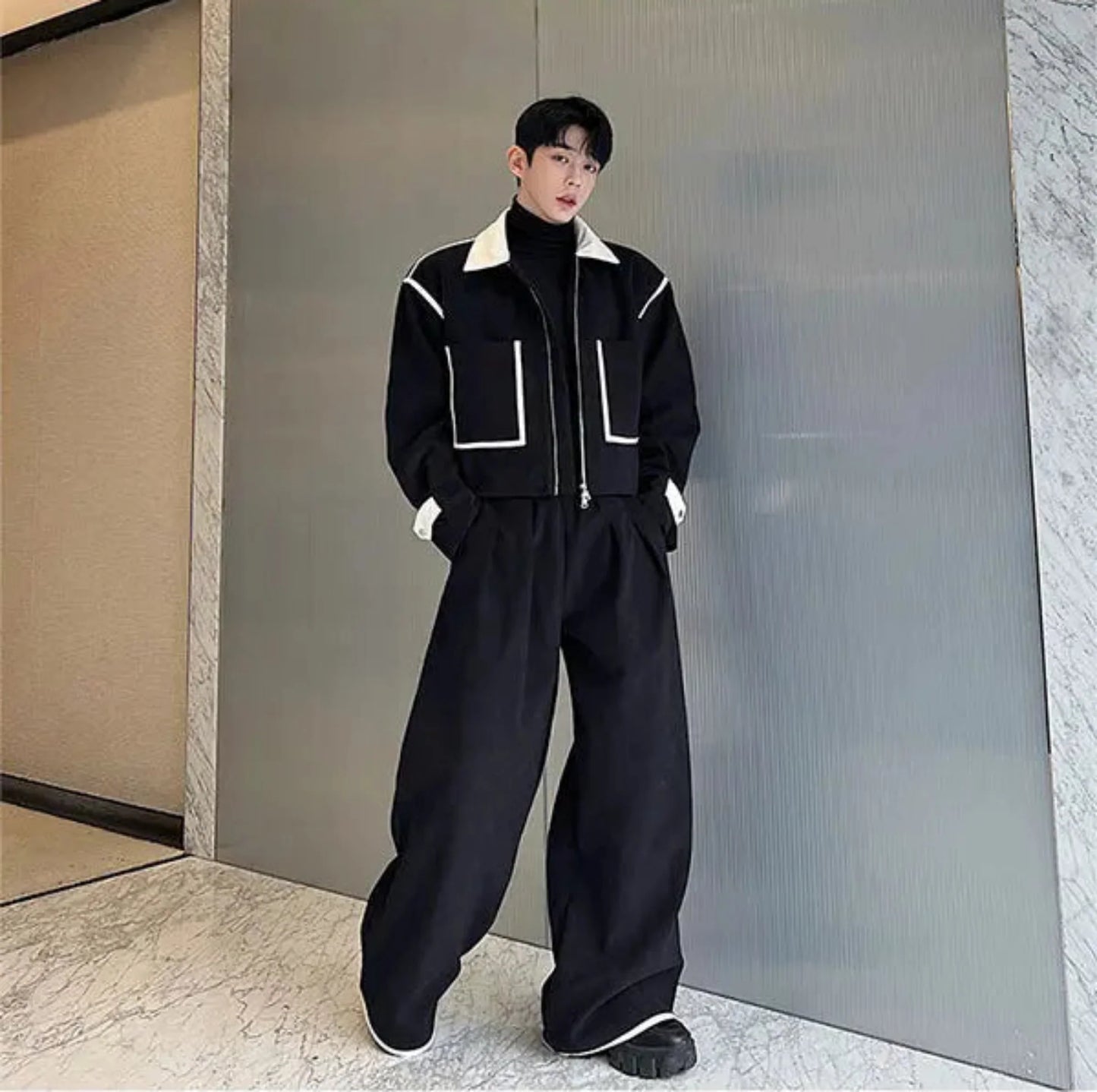 Men's Luxe Corduroy Jacket & Wide-Leg Pants