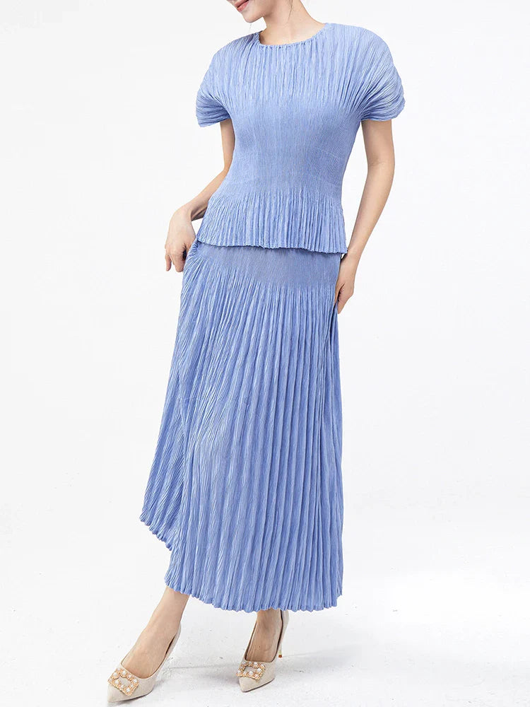 Premium Designer Pleated Skirt Co-Ord Set