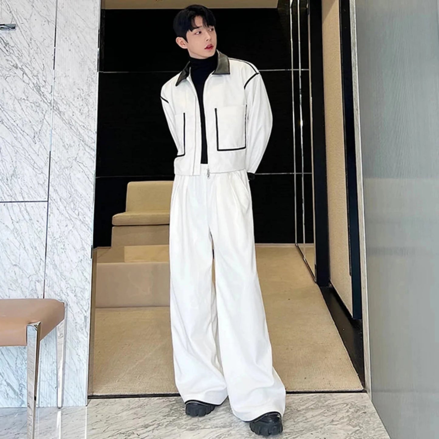 Men's Luxe Corduroy Jacket & Wide-Leg Pants