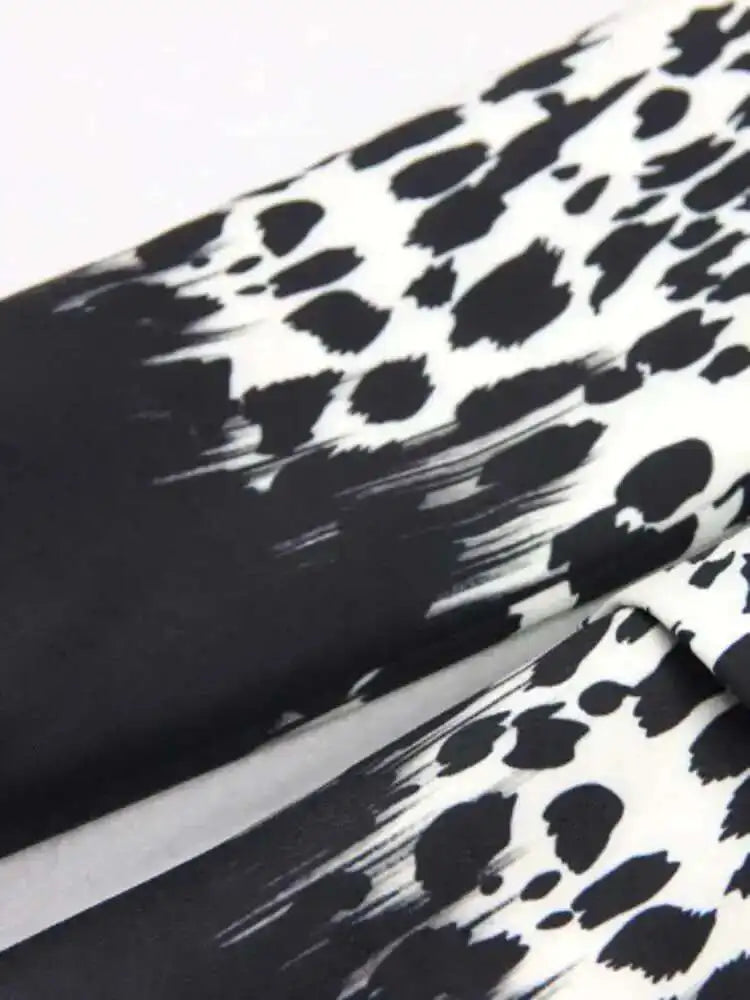 Women's Leopard Boyfriend Tailored Blazer